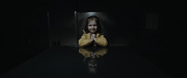 Creative cinematic video frame with artistic lighting and composition